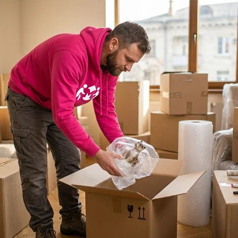 Complete packing services within every relocation organized by Mutarea.md